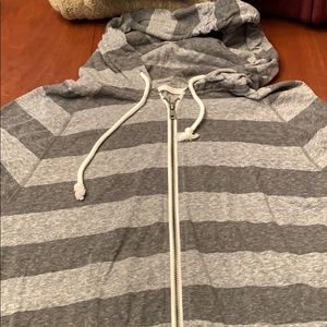Lightweight stripped hoodie